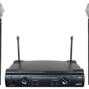 MICROFONE SEM FIO DUPLO MXT UHF-302